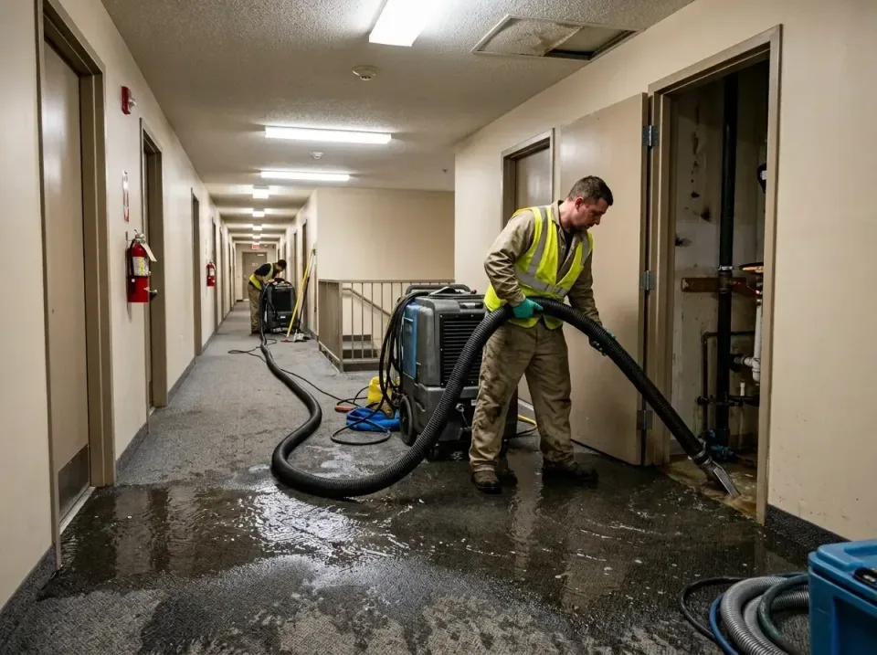 multi-unit-apartment-hallway-f-005 — frequently asked questions, Emergency Burst Pipe Water Extraction & Removal in Sudden V…